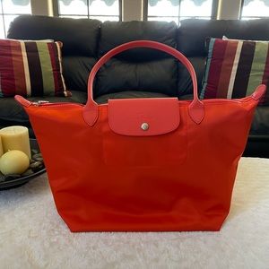 Longchamp Large Tote Orange